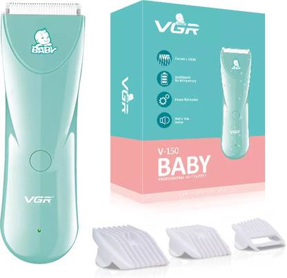 VGR V-150 Professional Baby Hair Clipper Trimmer 60 min  Runtime 15 Length Settings