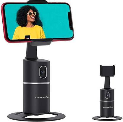 LEQTRONIQ Auto Face Tracking Tripod 360 Rotation Phone Camera Mount Tripod