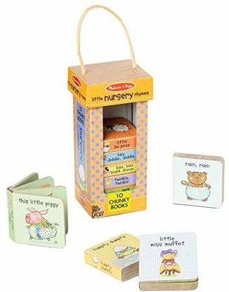 MELISSA & DOUG Children's Book - Natural Play Book Tower: Little Nursery Books