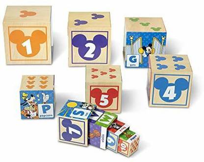 MELISSA & DOUG Disney Mickey Mouse ABC-123 Nesting & Stacking Blocks