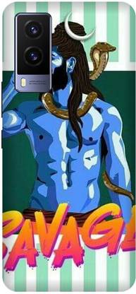 TPM Back Cover for Vivo V21E 5G, Swag, Bholenath, chilmi Baba, Snake