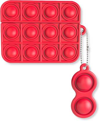 Nik's World Front & Back Case for Airpods Pro Reliver Stress Push Bubble Fidget Sensory Cover with Lanyard for Airpods 3/2/1