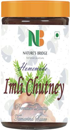 Nature's Bridge Imli Chutney | Sweet Tamarind Chutney with Jaggery | Tamarind Sauce - 400 Gm Chutney Paste