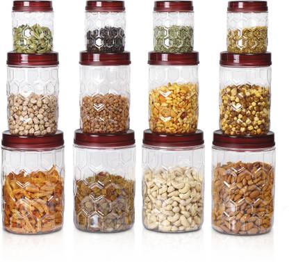 MILTON Plastic Grocery Container  - 530 ml, 1.04 ml, 1.85 ml