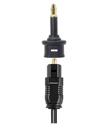 ONCRO Fiber Optical Cable 0.01 m toslink to mini 3.5mm male adapter 2 pcs digital optical audio female connector