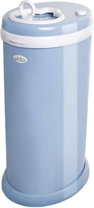 ubbi Diaper Pail Cloudy Blue Diaper Disposal Bin