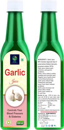 OVENEX Garlic Juice Pure Lahsun Ras Natural Healthy Juice (500 ml)