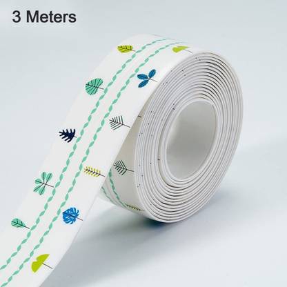 Amrie Store Oil Proof Water Proof Sealing Self Adhesive Tape for Kitchen Sink (Multicolor) 3.8 m Single Sided Tape