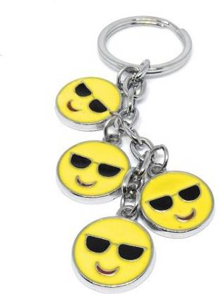 Close2deal Smiley Emoji Smiling Face Goggles Emotic Key Chain
