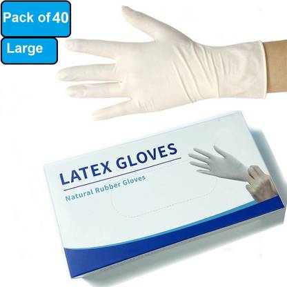 DM India urgical Large Gloves Wet and Dry Disposable Glove Latex Surgical Gloves Latex, Nitrile, Rubber Examination Gloves