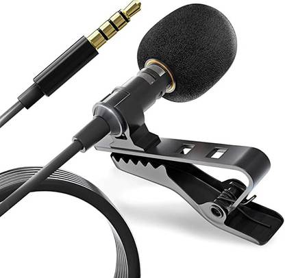 DawnRays Professional Wired Microphone for iPhone and Android Tiny Shirt Mic for Vloggers Microphone
