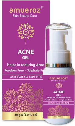 Amueroz Anti Acne gel, Soothes & Clears Pimple & Dark Spots –Retinol,Tea Tree Face Serum