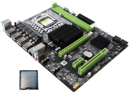 mytechvision X58 MOTHERBOARD WITH X5670 PROCESSOR (6 CORE + 12 THREAD) LGA 1366Socket Mini-ATX Intel X58 Express Chipset DDR3 Motherboard for Desktop