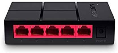 Arthur Mercusys Ethernet Network Hub 5 Ports 10 Mbps Fully Managed Network Switch