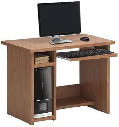 Lakdi - The Furniture Co. Wooden Computer Table with Keyboard Tray & CPU Space Engineered Wood Study Table