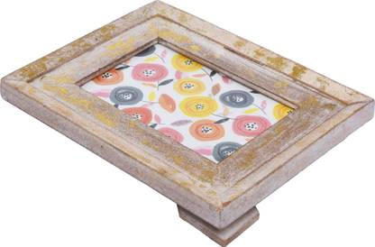 winecraft Gold Foiling Vintage Finish Photo Frame , Photo Size -4 4 inch  Photo Frame