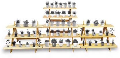 Solvd-in-box 5 Step Navarathri Golu Stand Kolu Padi , 3 Golu Padi , Flower Pot Plant Stand Plant Container Set
