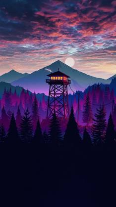 Firewatch Matte Finish Poster Paper Print