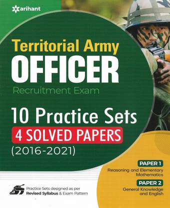 Territorial Army Officer Recruitment 2022 Paper 1 & 2 ( 10 Practice Sets & 4 Solved Papers ) In English