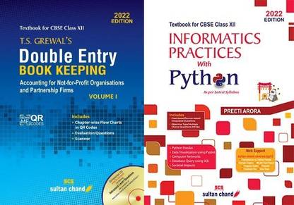 Double Entry & Computer Science With Python : Textbook For CBSE Class 12 - Examination 2022-23 Combo Pack