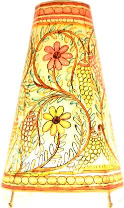SHILP KATHA Andhra Pradesh Leather Handicraft - Orchids Bliss Table Lamp Table Lamp