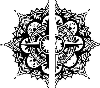 SIMPLY INKED Shareable Mandala Temporary Tattoo, Designer Tattoo for all