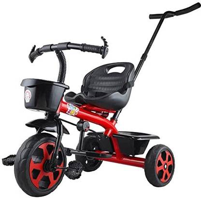 JoyRide Stylish Sports Plus Trike Push & Plug Baby Trike| Tricycle with Dual Storage Basket for Kids| Boys| Girls Age Group 2 to 5 Years Tricycle