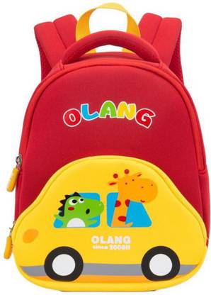 Olang Waterproof 3D Car School Bag for Toddler Lightweight Nursery Backpack for Kids Waterproof School Bag