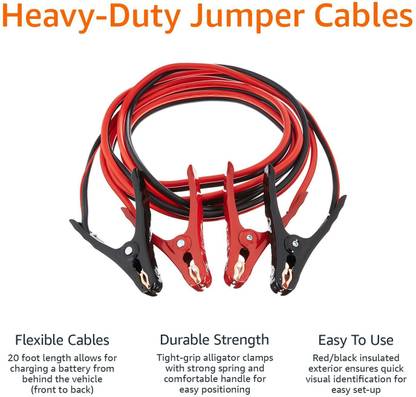 Yoto JUMPER CABLE HEAVY DUY 2.5M 2.5 ft Battery Jumper Cable