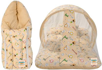 BABY KINGDOM Cotton Baby Bed Sized Bedding Set