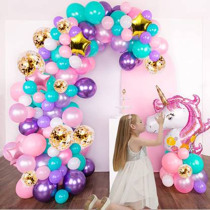 AMFIN Unicorn Balloon Decoration / Unicorn Backdrop For Decoration / Pastel