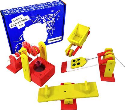 WONDRBOX Simple Machine Science Experiment Kit Construction Based Activity for Kid