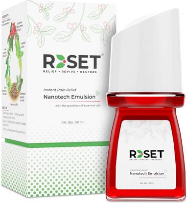 R3SET Reset Emulsion: Natural pain relief roll on for Body Pain Liquid