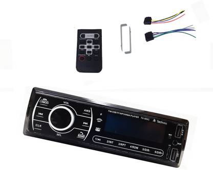 PTCMart Techvox-555C Remote Control Touch Screen Car stereo Bluetooth/ USB/ MP3/ AUX/ BT Car Stereo
