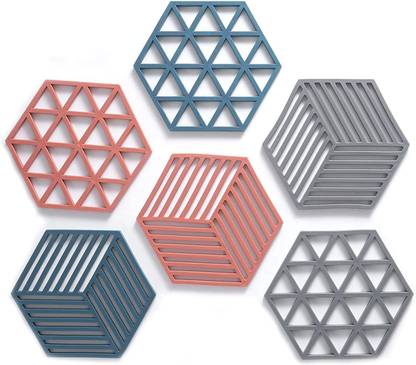 Spatlus Hexagon Reversible PVC Coaster Set