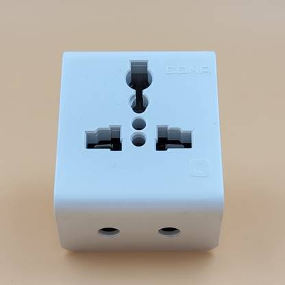 CONA CUBE 3 in 1 multiplug multipin (Pack of 2) Three Pin Plug