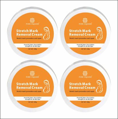 Pink Square 100 % Natural Stretch Mark Removal Cream Combo Pack Of 4