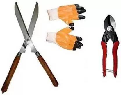 My Garden Cutter Scissor For Grass ,Heavy Cutter & Gloves Combo Gloves Combo (3 Tools) Garden Tool Kit