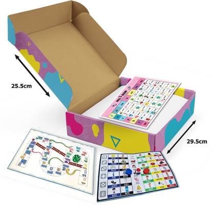 wonderLearn Board Game fun - collection of 3 learning board games Educational Board Games