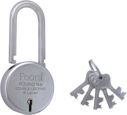 Foora Round 65 LS, Lock with 5 keys Padlock
