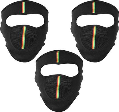 CareDone Pack of 3, Multicolor bike face mask for men, women. Decorative Mask