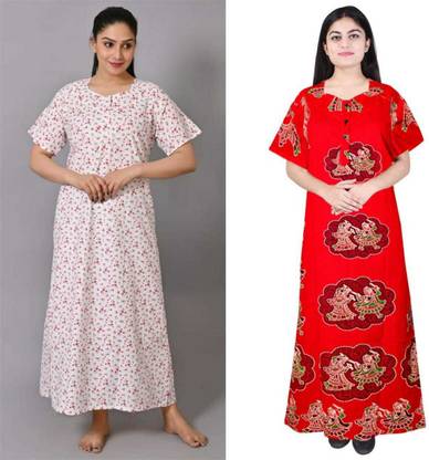 Kampoora Women Night Dress