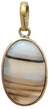 Jaipur Gemstone Hakik Stone Jemstone Pendant For Women Gold-plated Agate Copper Pendant
