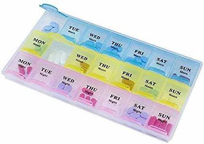 Ahuja trading 21 Days or 3 Weeks Pill Medicine Organizer Reminder Storage Box Pill Box