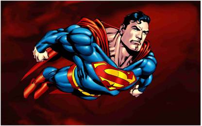 Superman Big Size Flex Poster For Room MD-2135 Photographic Paper