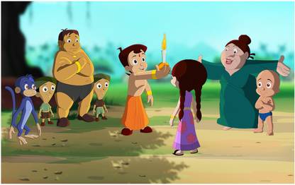 Chhota Bheem Big Size Flex Poster For Room MD-3145 Photographic Paper