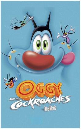 Oggy and the Cockroaches Big Size Flex Poster For Room MD-3484 Photographic Paper