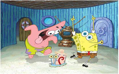 SpongeBob Big Size Flex Poster For Room MD-3876 Photographic Paper