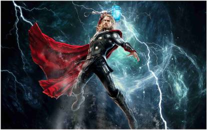 Thor Big Size Flex Poster For Room MD-2507 Photographic Paper