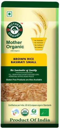 Mother Organic Brown Rice Basmati Small 1kg Brown Basmati Rice (Small Grain, Boiled)